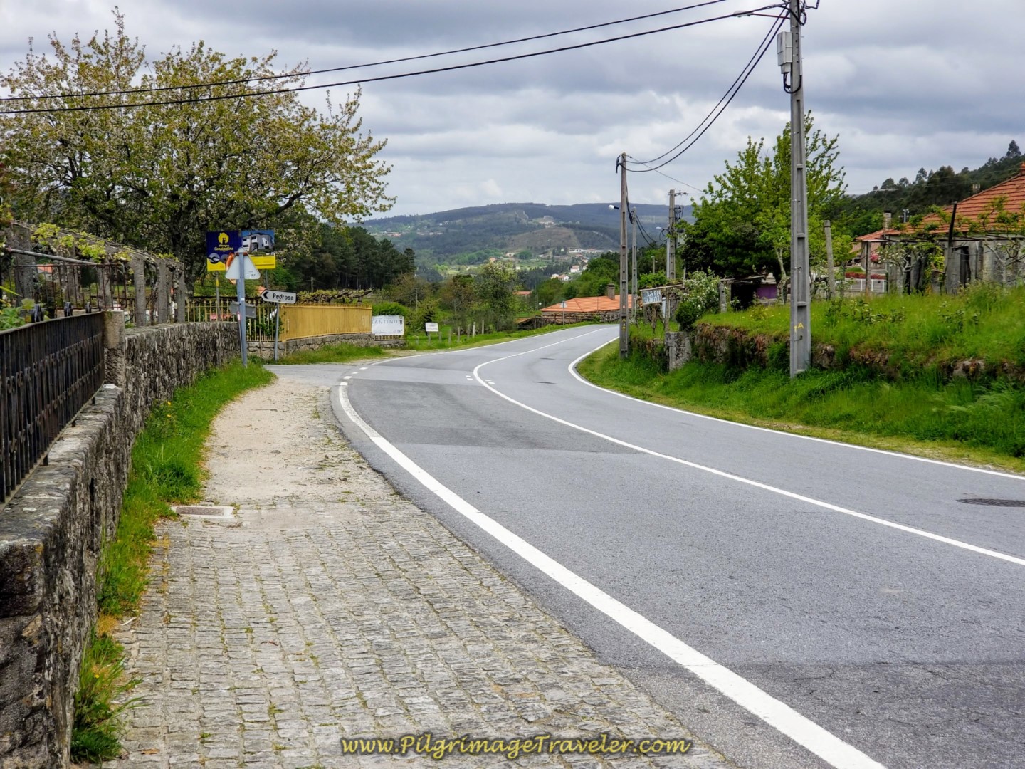 Turn Right on the EN201 on day eighteen on the Central Route of the Portuguese Camino