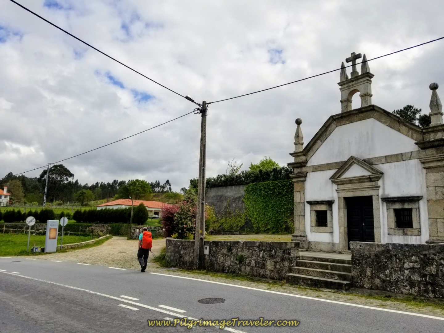 Leave the EN201 Here on day eighteen on the Central Route of the Portuguese Camino