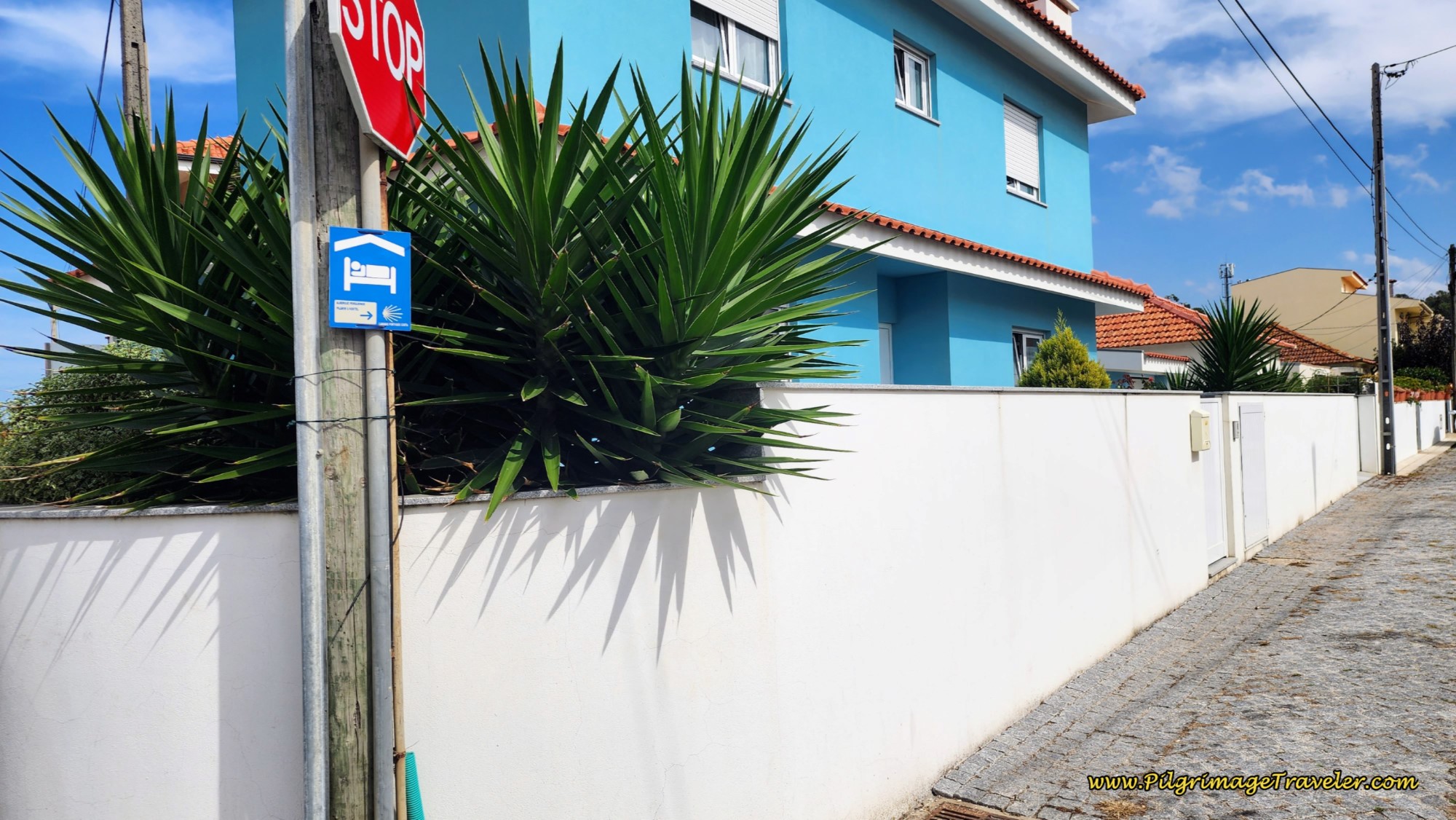 Turn Off for the Albergue in Vila Chã