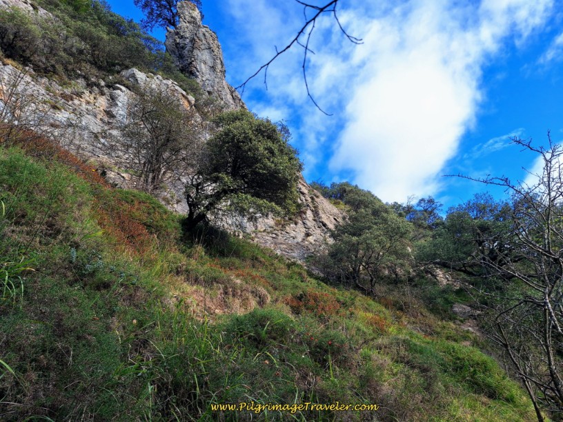 Steep Climb Begins at Rocks