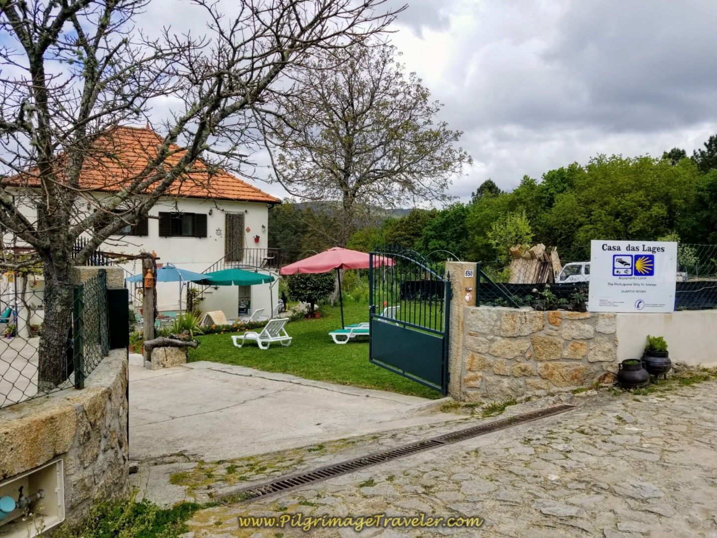 Walk by the Casa das Lages on day eighteen on the Central Route of the Portuguese Camino