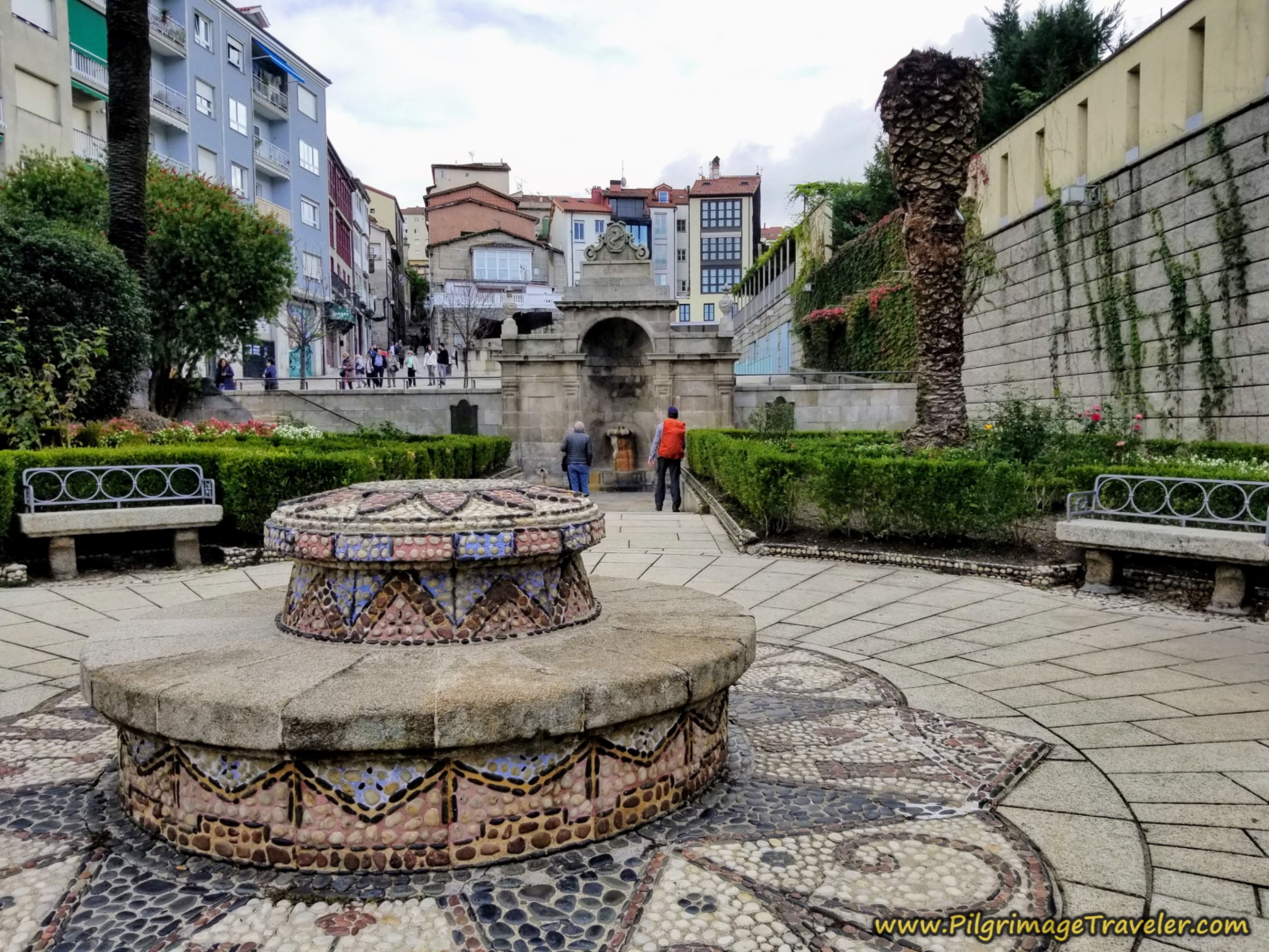Entryway to As Burgas Hot Springs, Camino Sanabrés, Xunqueira de Ambía to Ourense