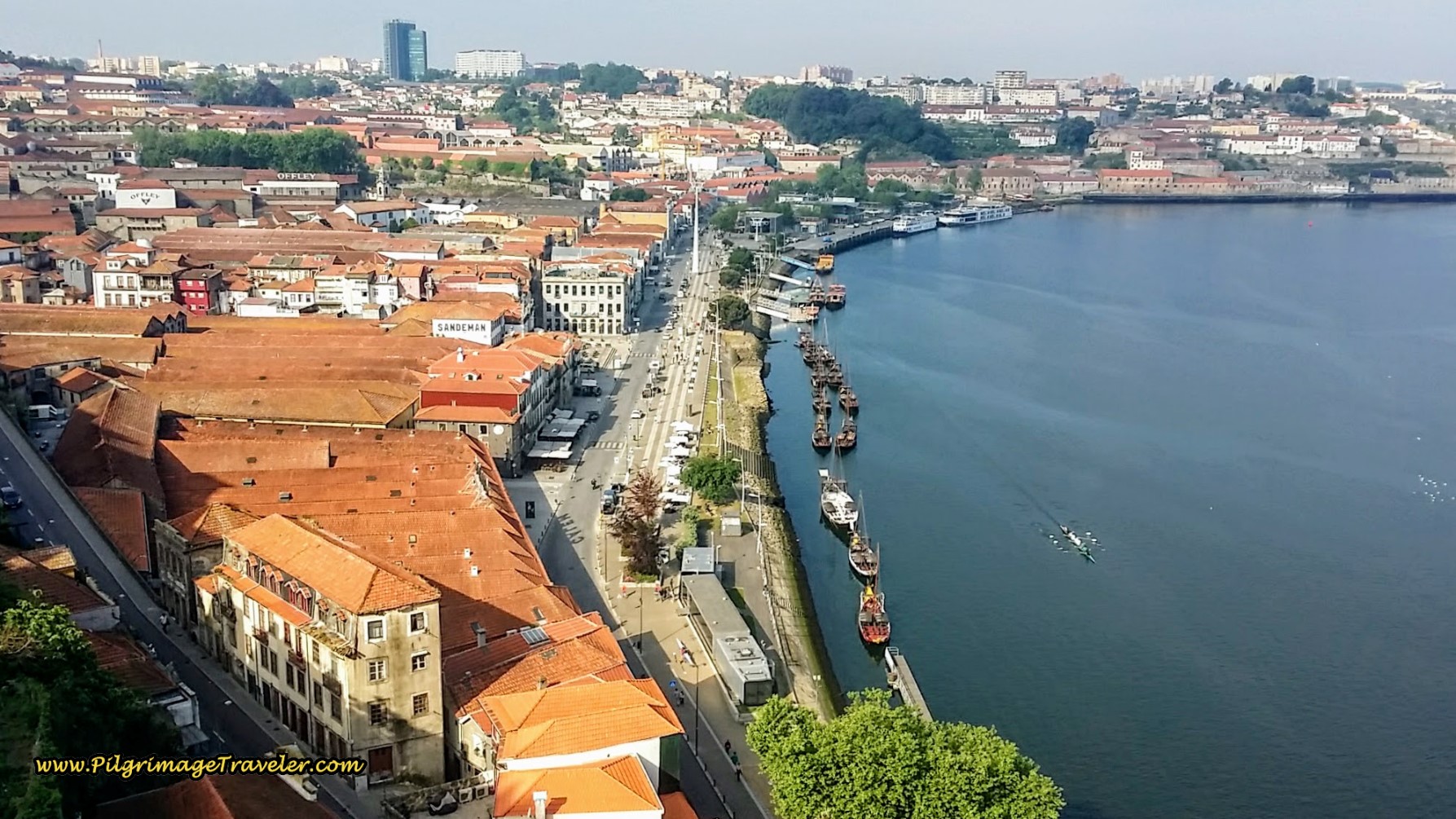 Looking West to the Famous Port Houses Along the Southern Shore of the River Douro