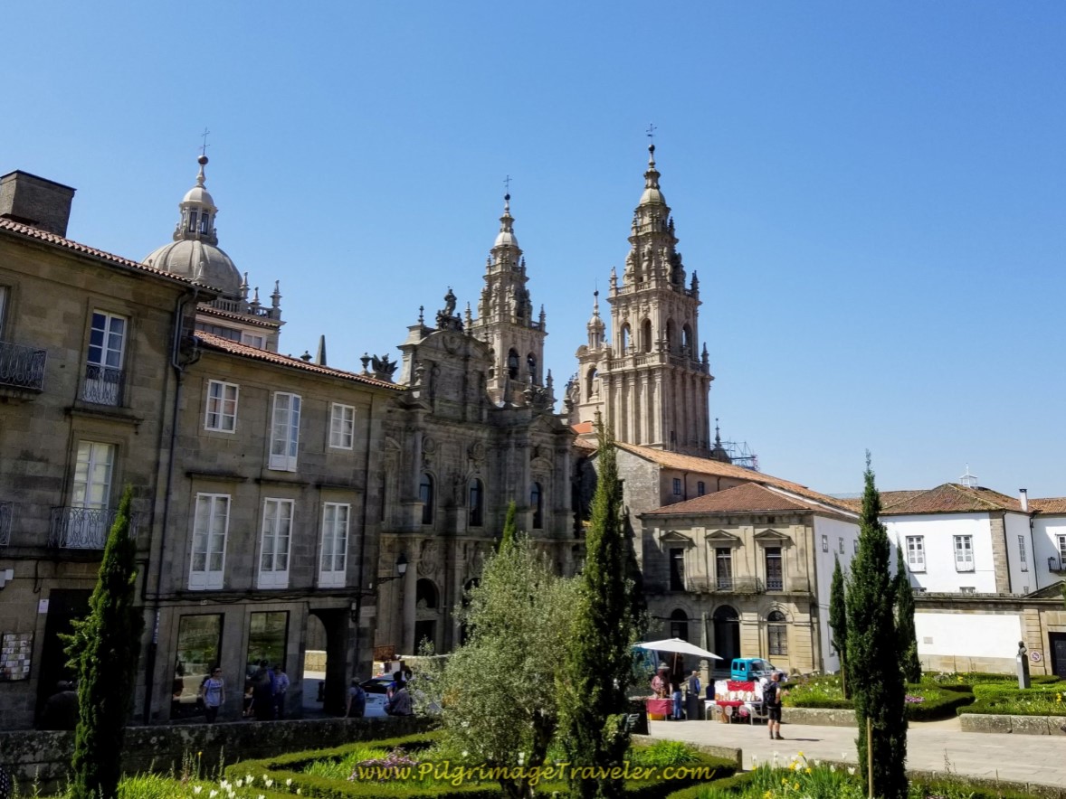 Enter into the Praza da Inmaculada on day eight of the English Way