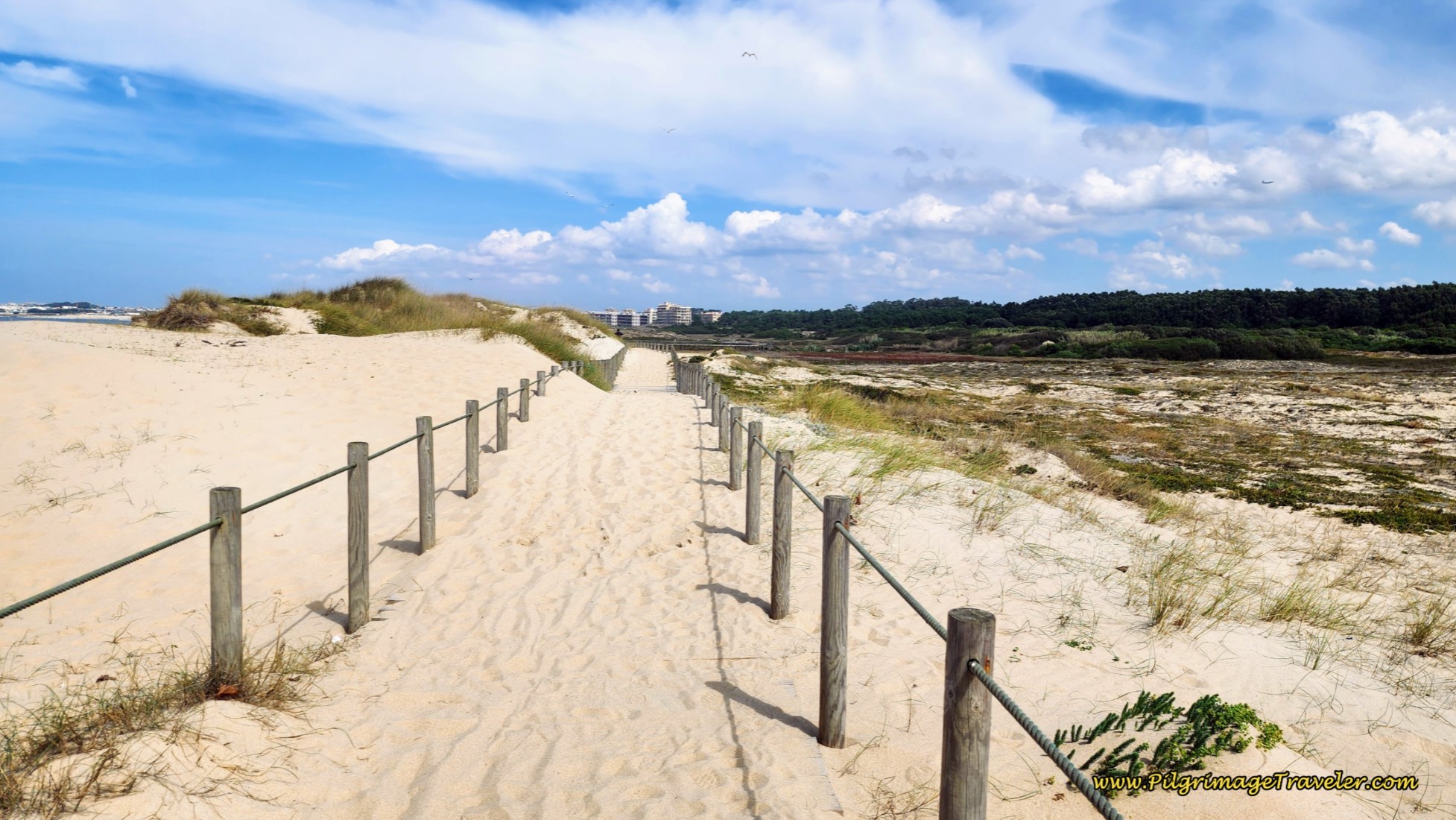 Boardwalk Submerged in Sand, Praia da Areia