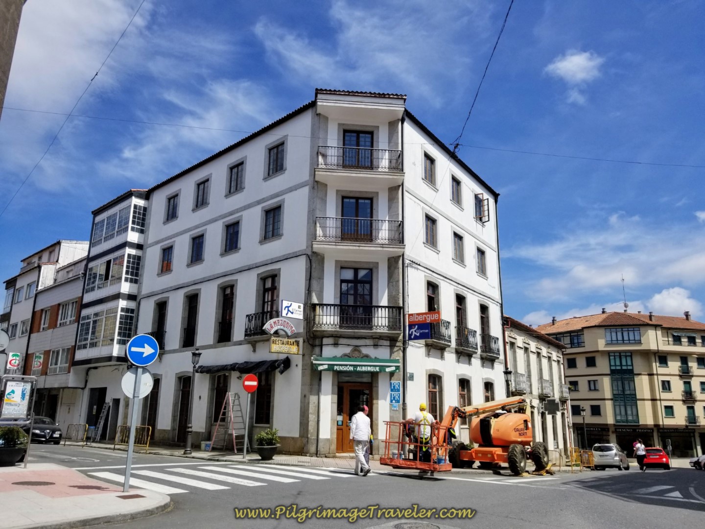 Hostal Pensión La Mezquita in Negreira on day one of the Finisterre Way