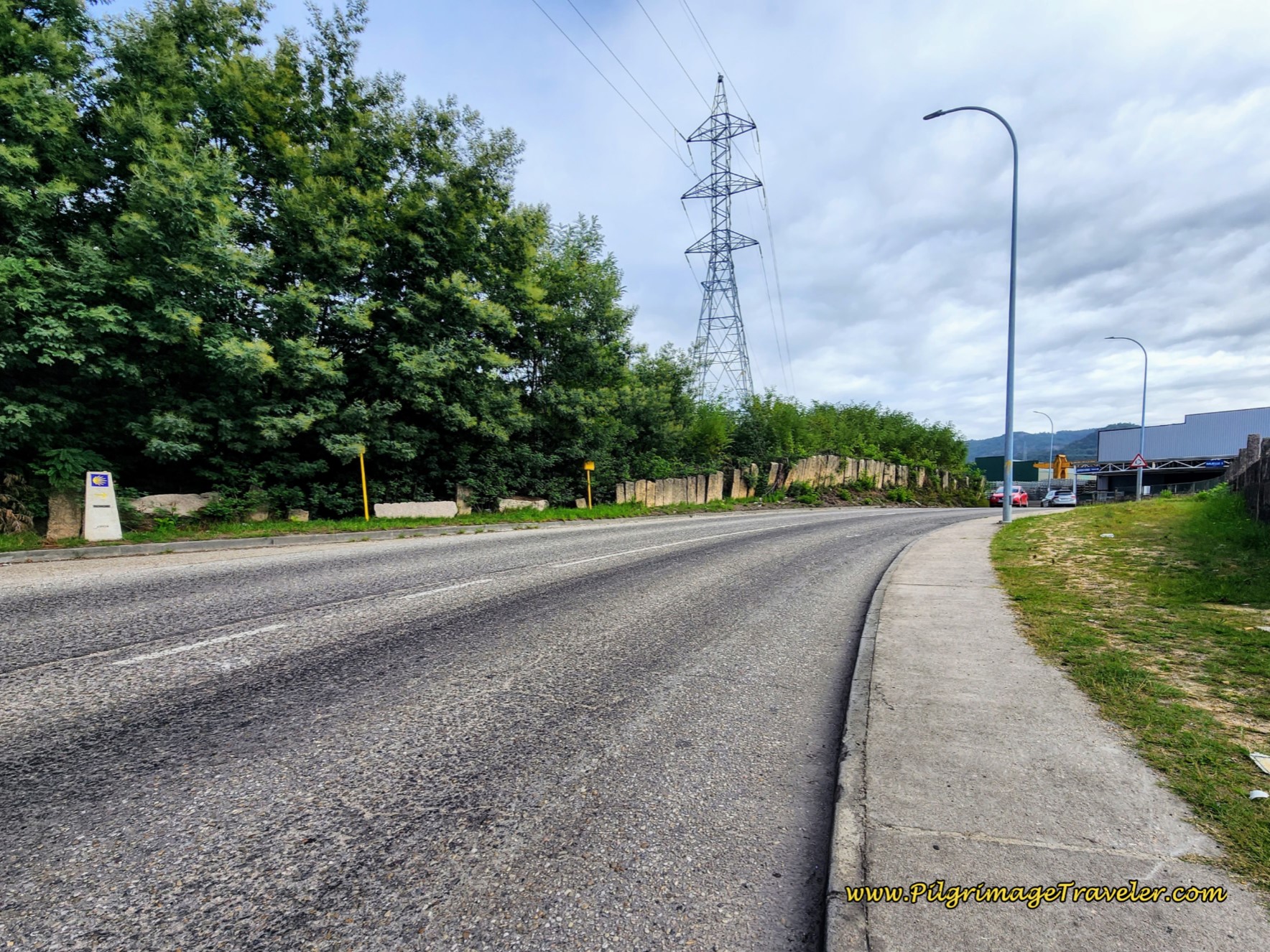 Highway Bends Eastward, Leaving Industrial Zone