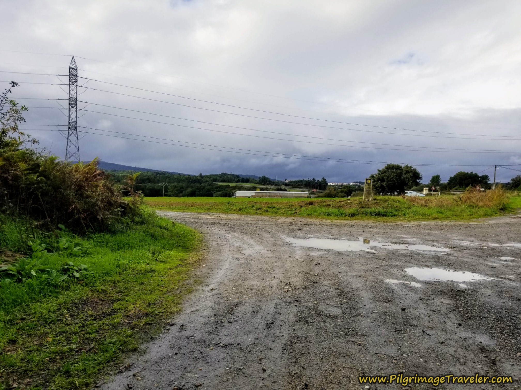 Left Turn Onto Pavement by Scrapyard Left Turn Onto Pavement by Scrapyard