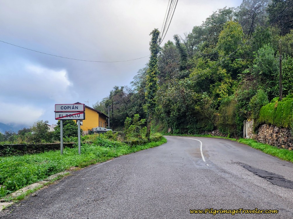 Entering Copían on Day Six of the Camino de San Salvador Entering Copían on Day Six of the Camino de San Salvador