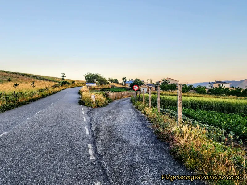 Side Road Towards A Venda do Espiño on a Clear Day
