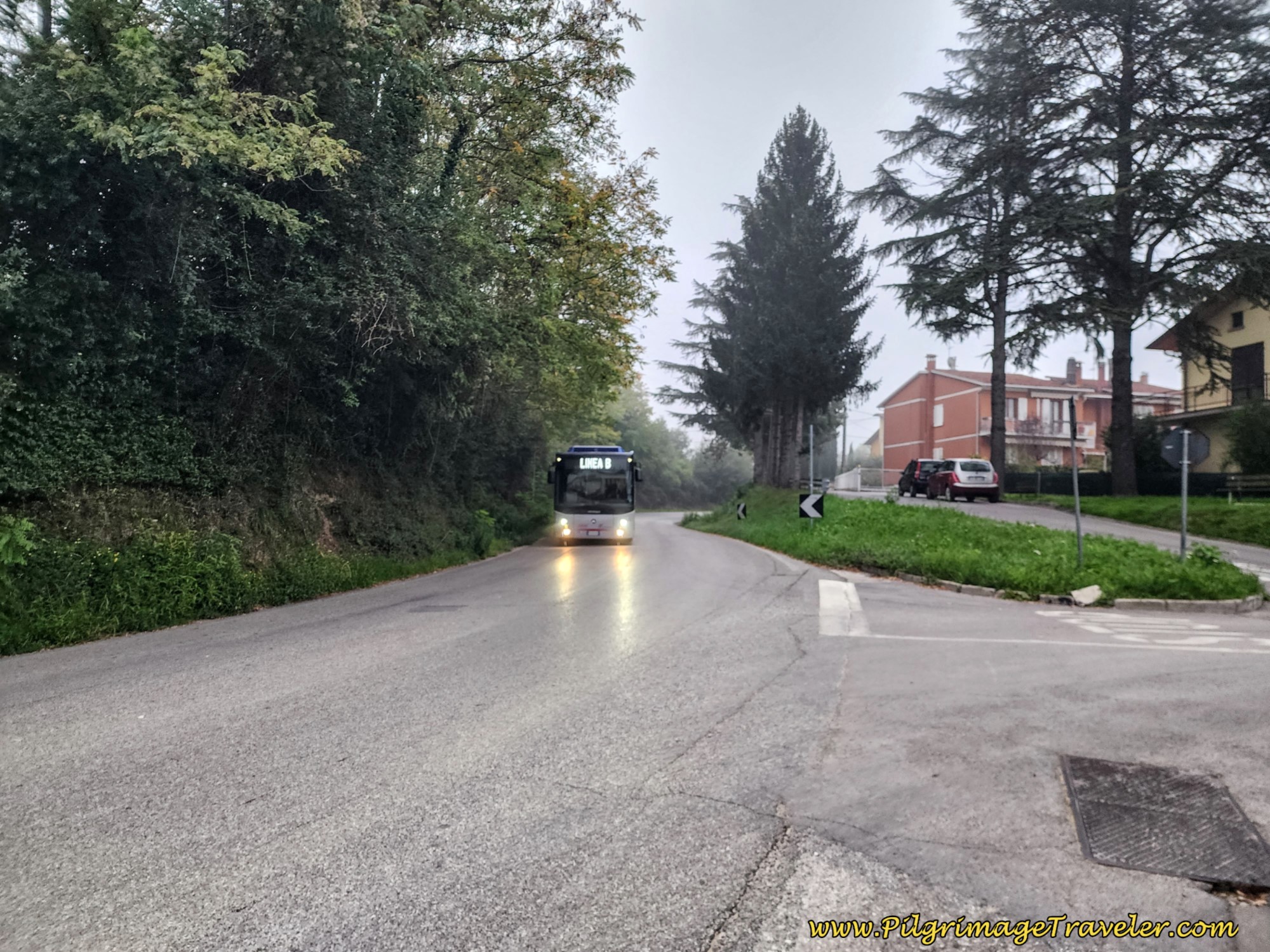 Leaving Città di Castello on the SP106 Leaving Città di Castello on the SP106