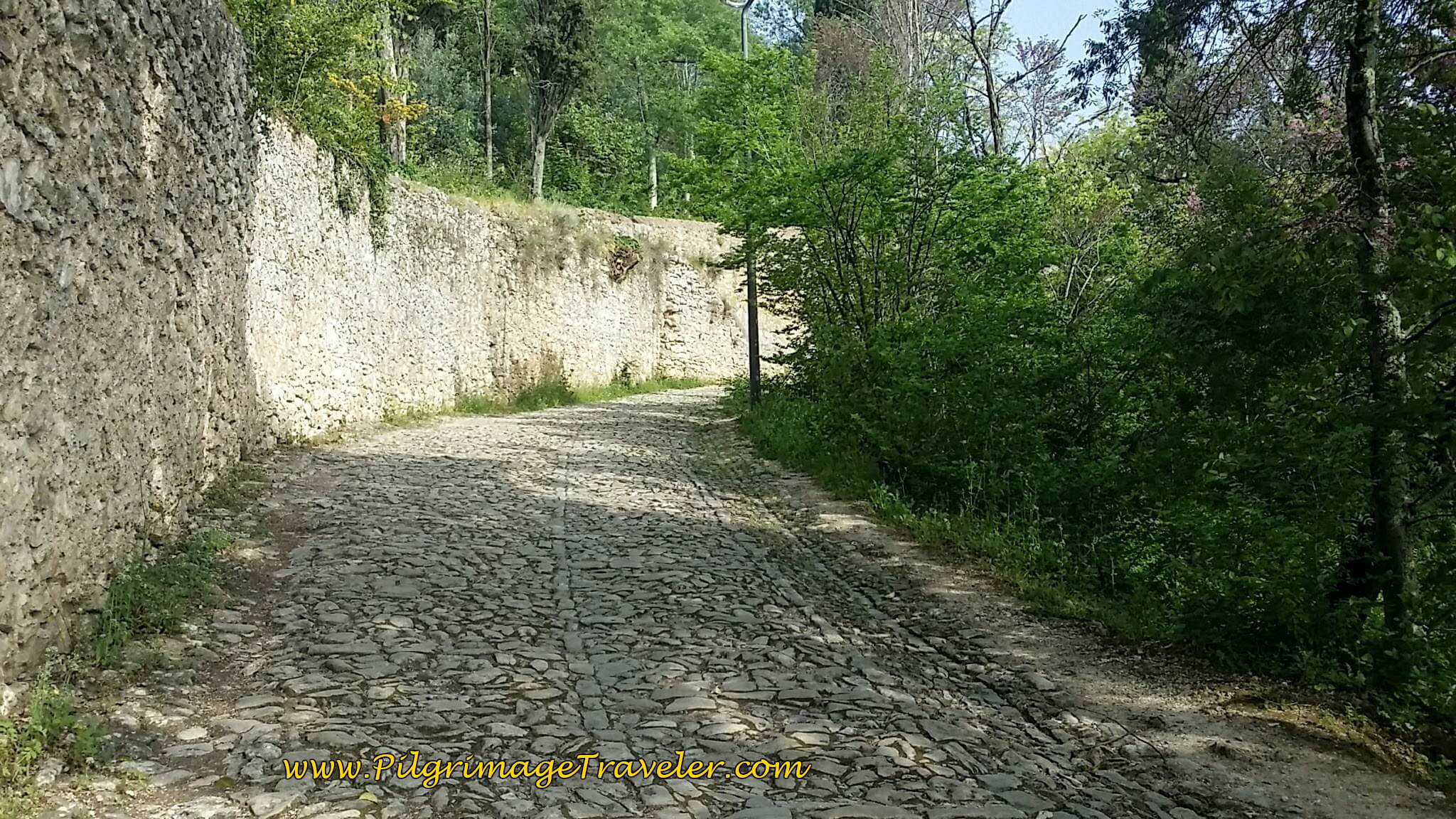 Steeply Uphill to Knights Templar Fortress