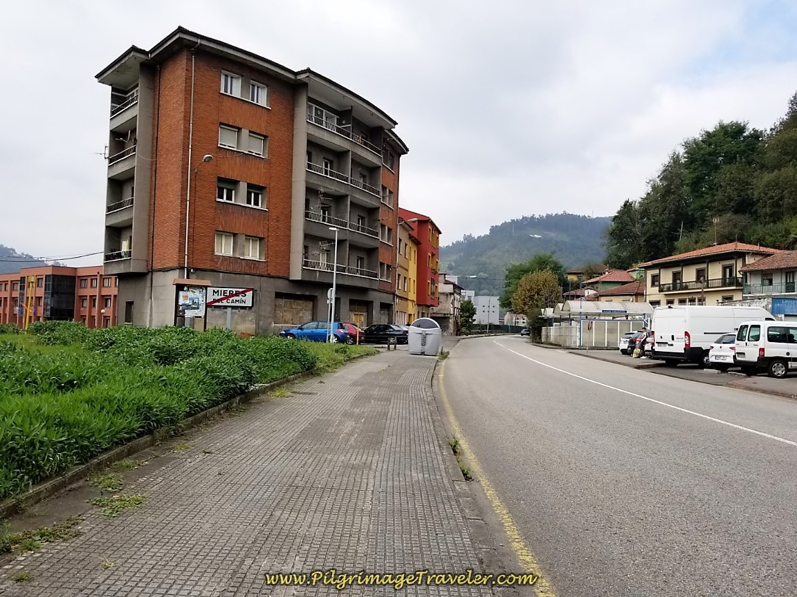 Leaving Mieres del Camino Leaving Mieres del Camino