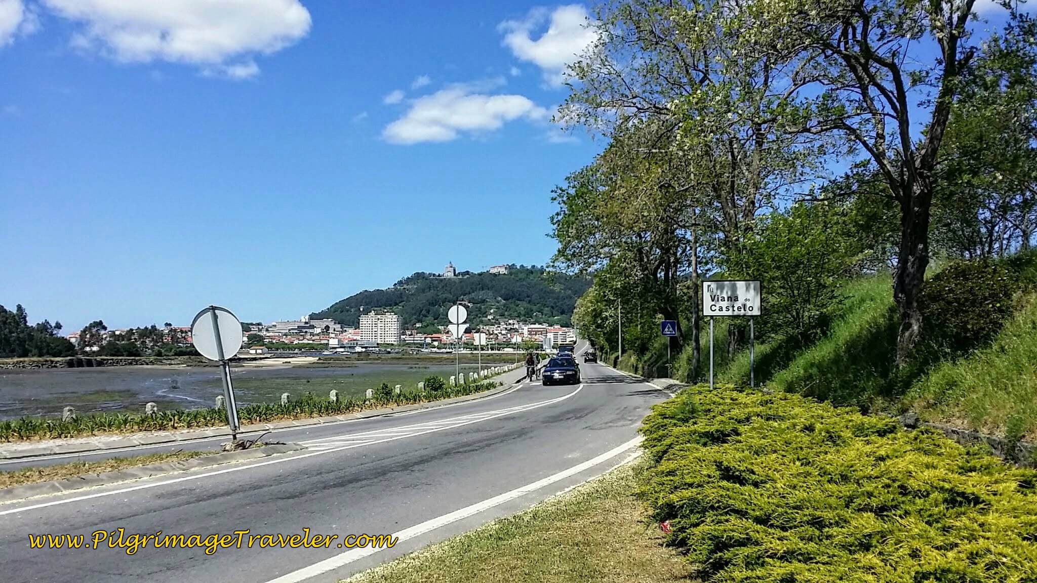 Entering Viana do Castelo on the N13 on day seventeen of the Portugese Way