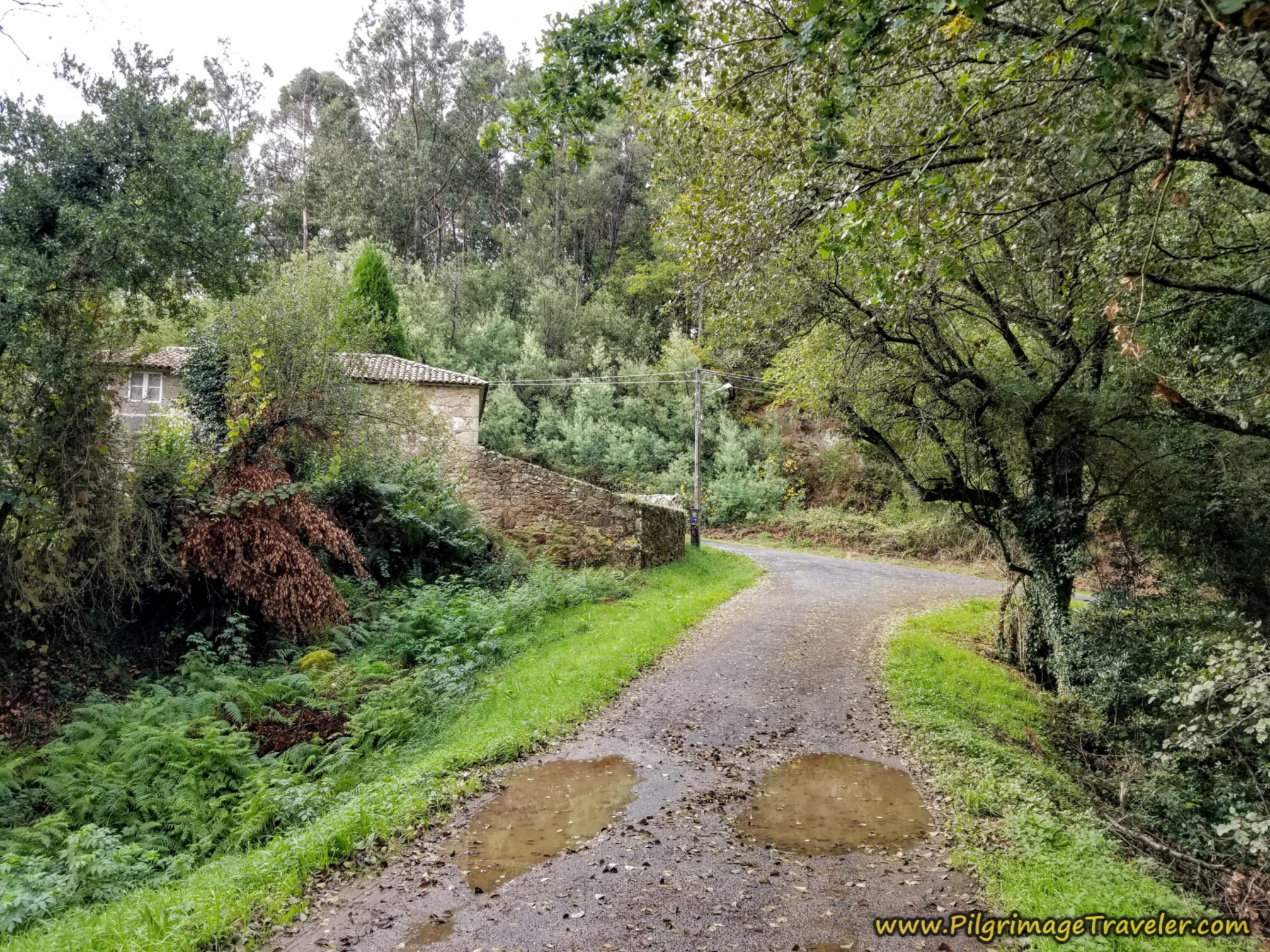 Right Turn After Quaint Stone House