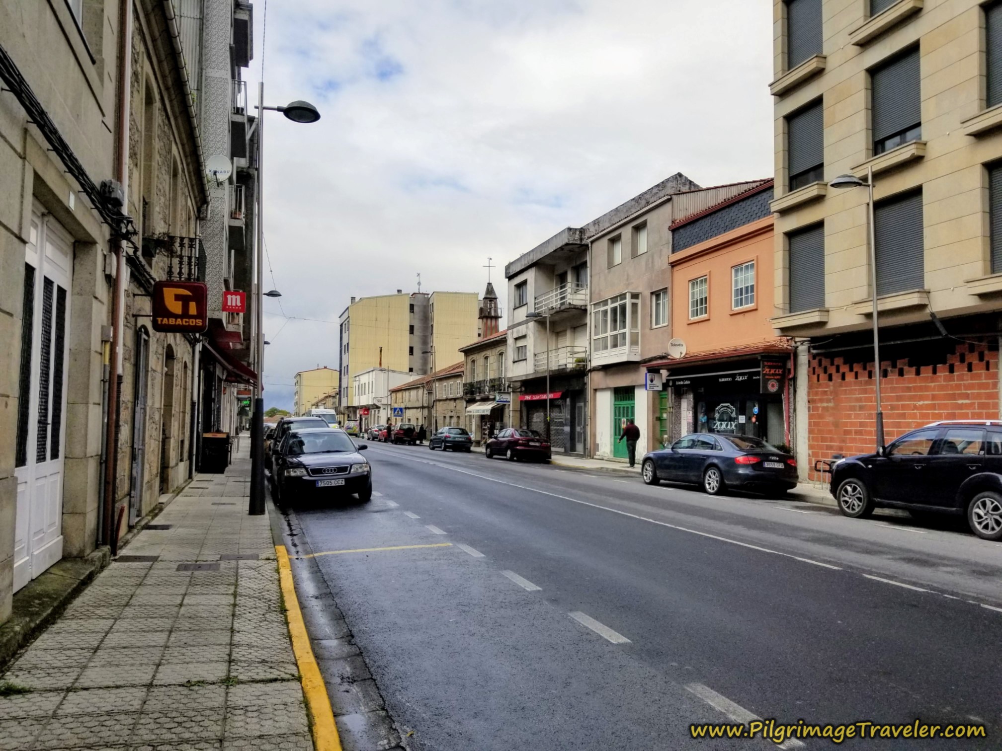 The N-525 Into A Bandeira, Camino Sanabrés, Estación de Lalín to Bandeira