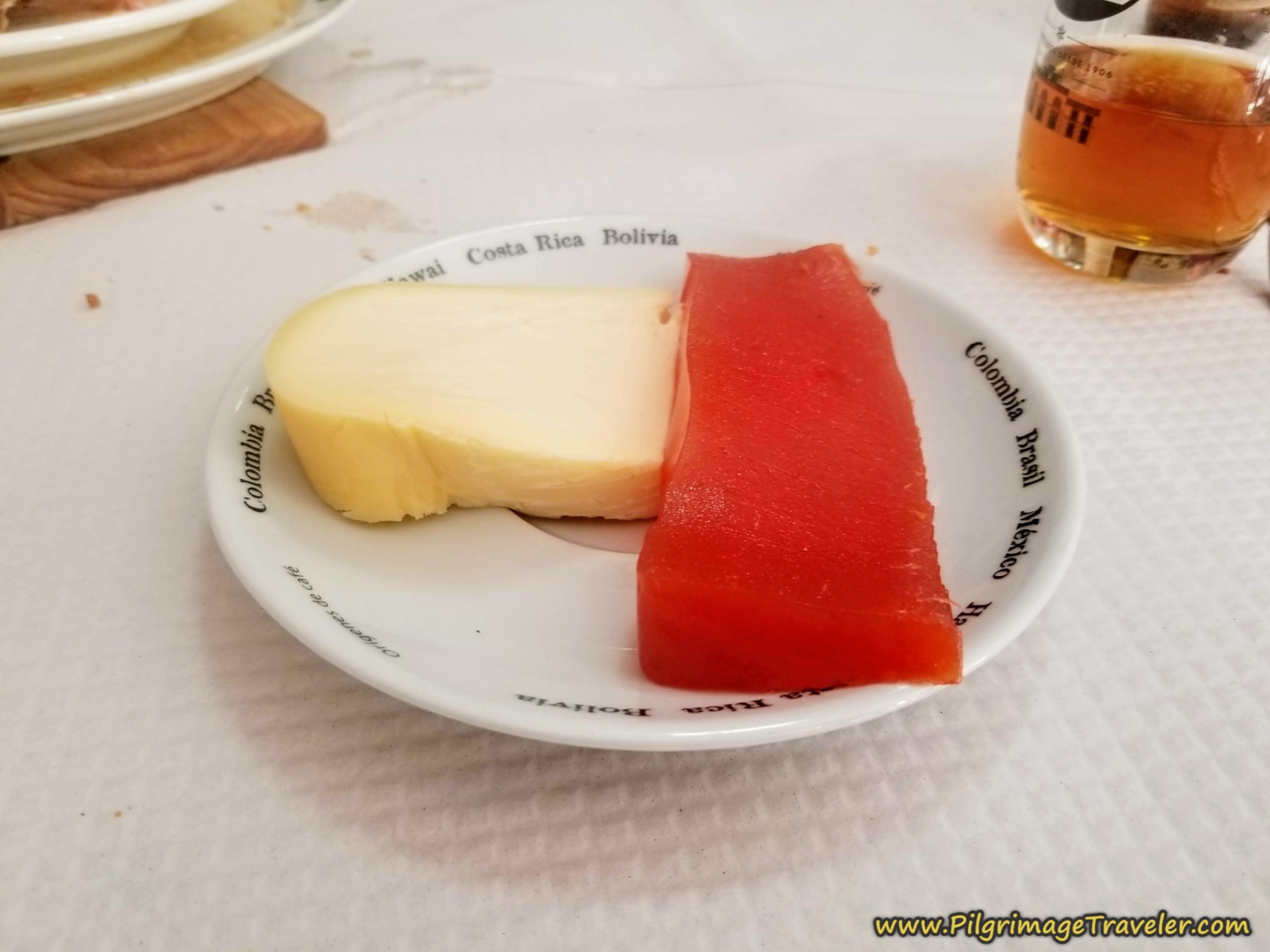 Cheese and Membrillo for dessert