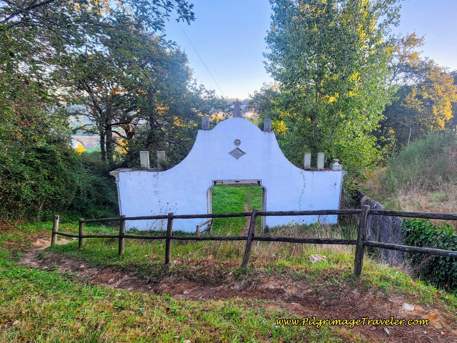 Path to Monumental Pilgrim's Gate from Above
