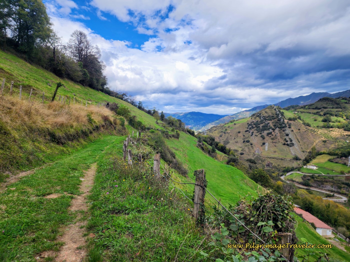 Along the Camino de San Salvador, a High Off-Road Section