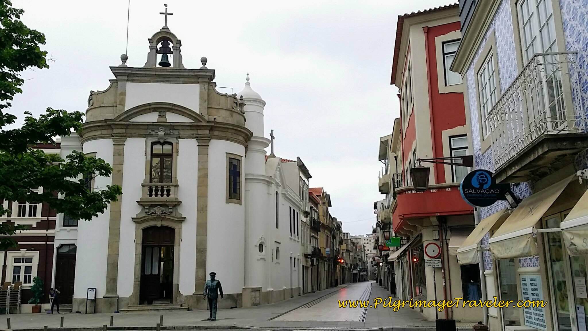 Capela de São Roque in the Praça da República in Póvoa Varzim on day sixteen of the Camino Portugués on the Coastal Route
