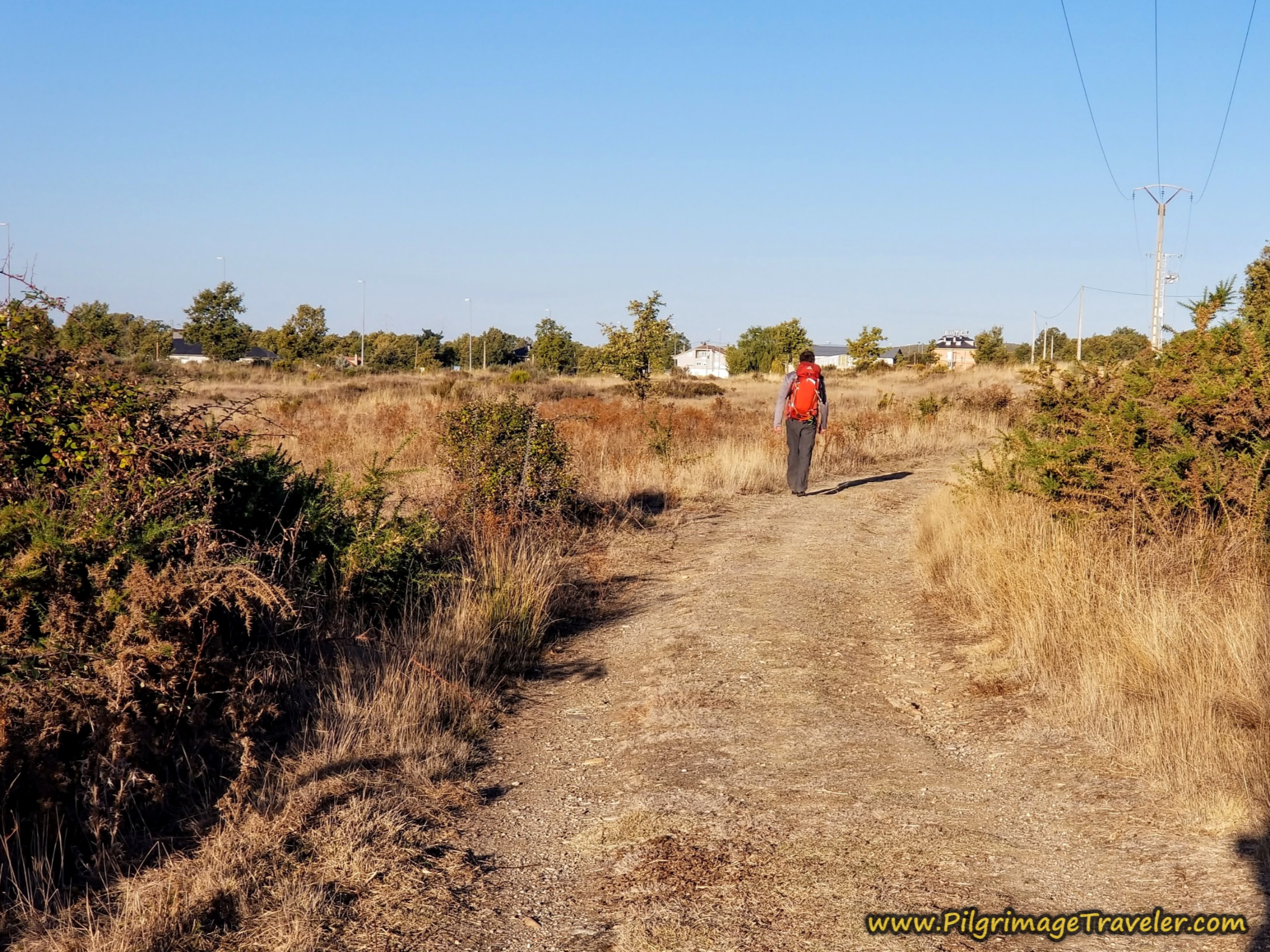 Buildings of Mombuey Ahead on the Camino Sanabrés from Rionegro del Puente to Entrepeñas Buildings of Mombuey Ahead on the Camino Sanabrés from Rionegro del Puente to Entrepeñas