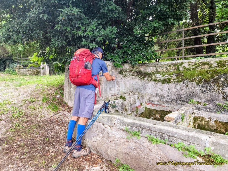 Way of St. Francis: Day Fourteen, Poreta to Spoleto - Locked Water Fountain on the way to Bazzano Superiore