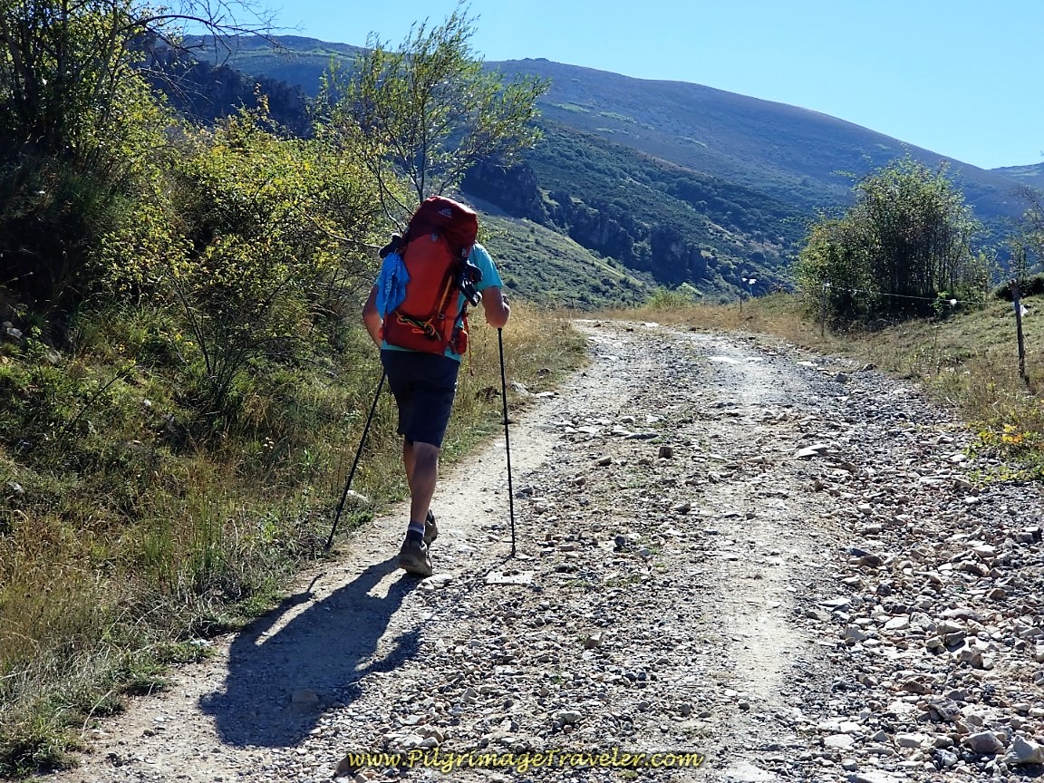 Uphill Leaving San Martín de la Tercia