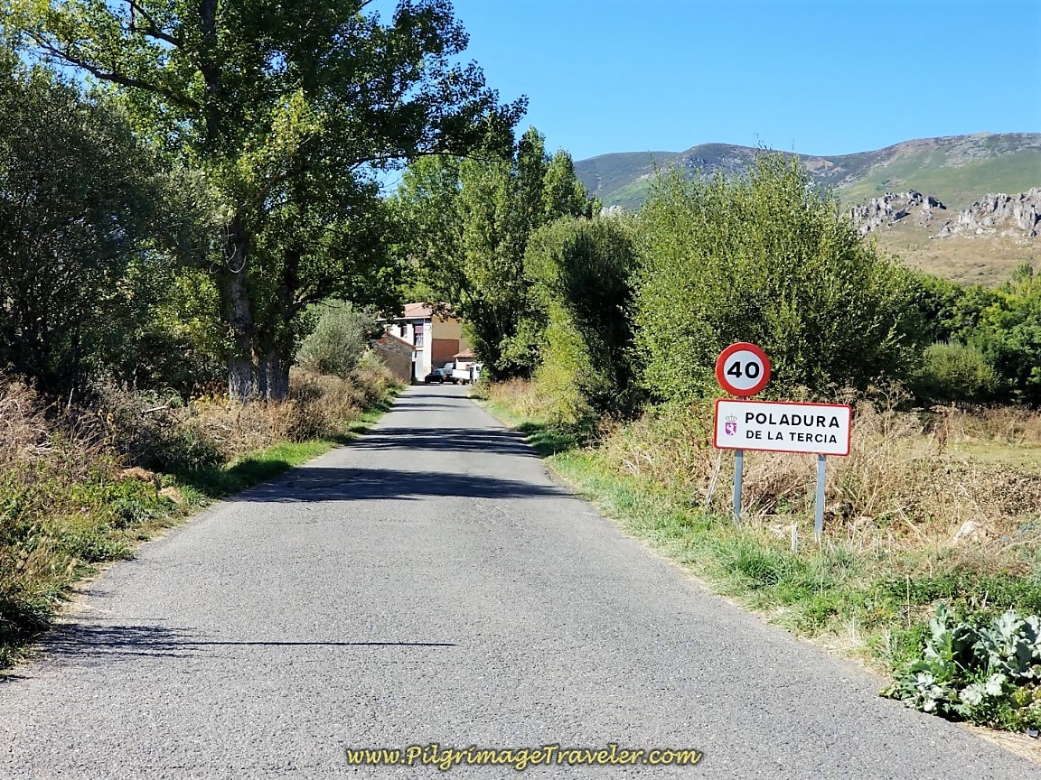 Entering Poladura de la Tercia on day two of the Camino de San Salvador