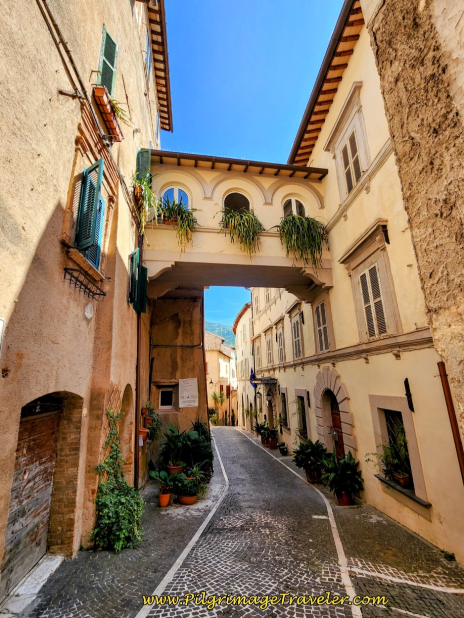 Along the Via Natalucci, Trevi. Trevi, Perugia: The Medieval Heart of Umbria - Along the Via Natalucci, Trevi.