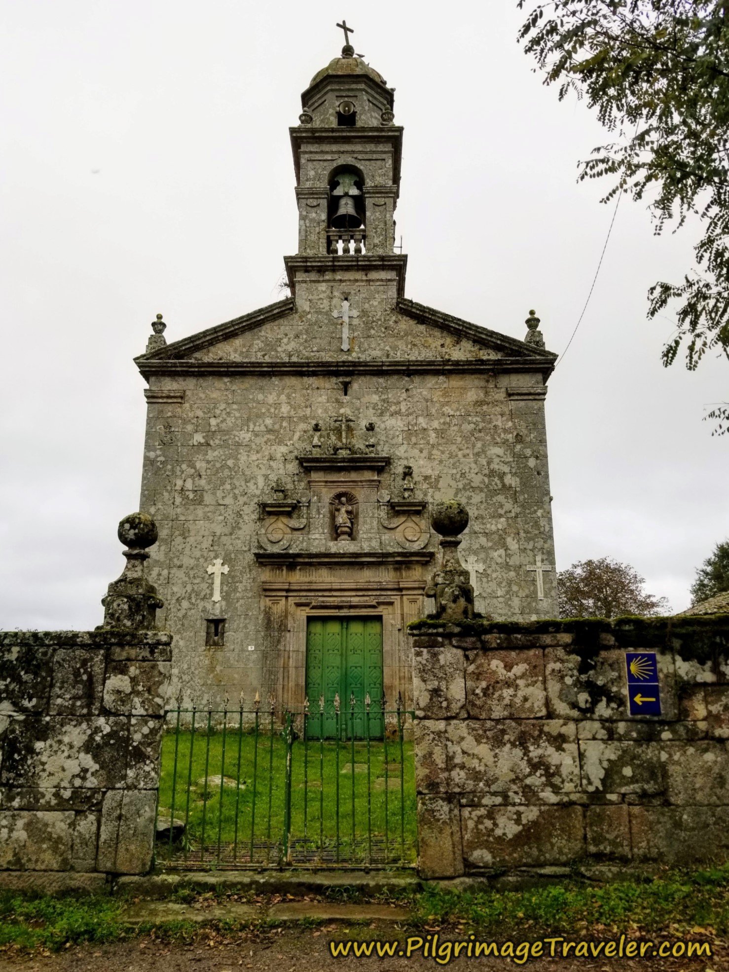 Iglesia de Santa Eulalia de Donsión on the Camino Sanabrés, Estación de Lalín to Bandeira