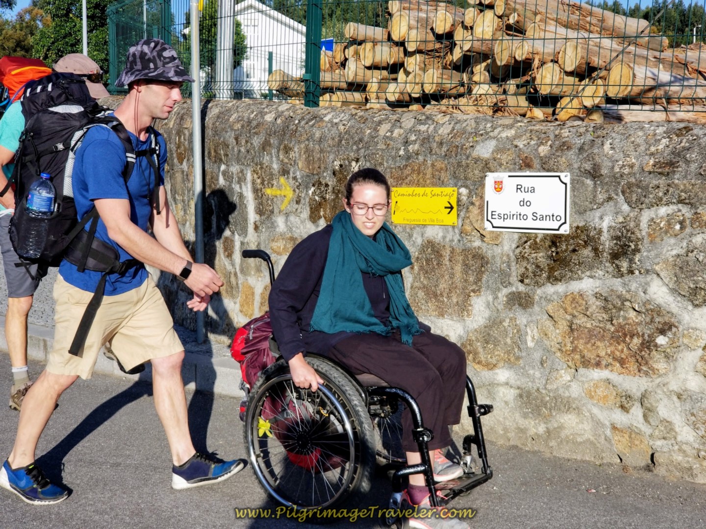 Along the Rua do Espírito Santo on day seventeen on the Central Route of the Camino Portugués