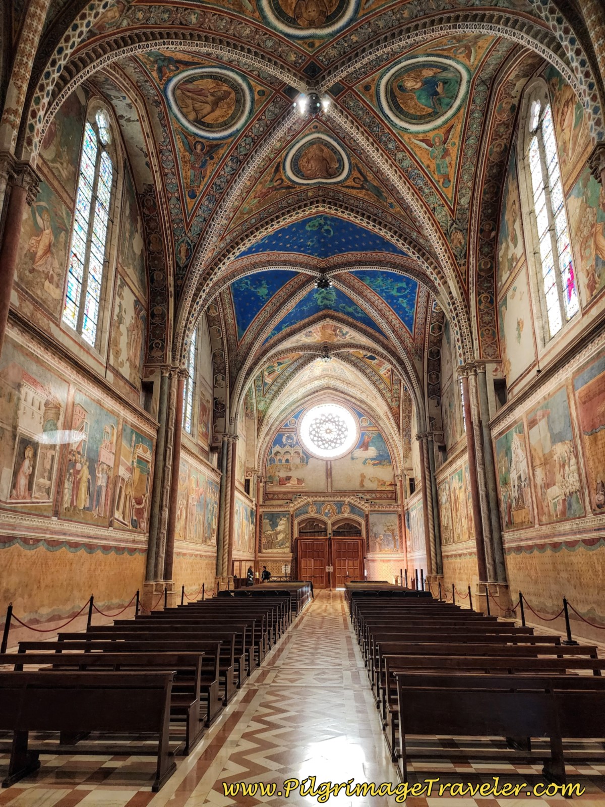 The Upper Basilica Nave, Lined with 13th Century Frescoes