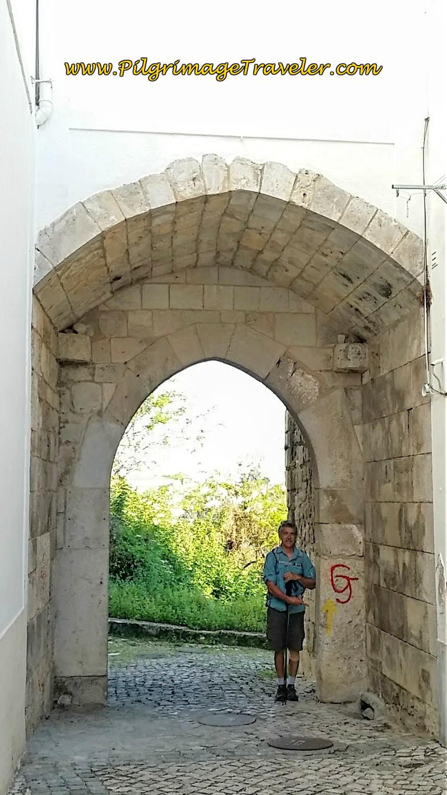 Rich at the Porta de Santiago, Santarém, Portugal