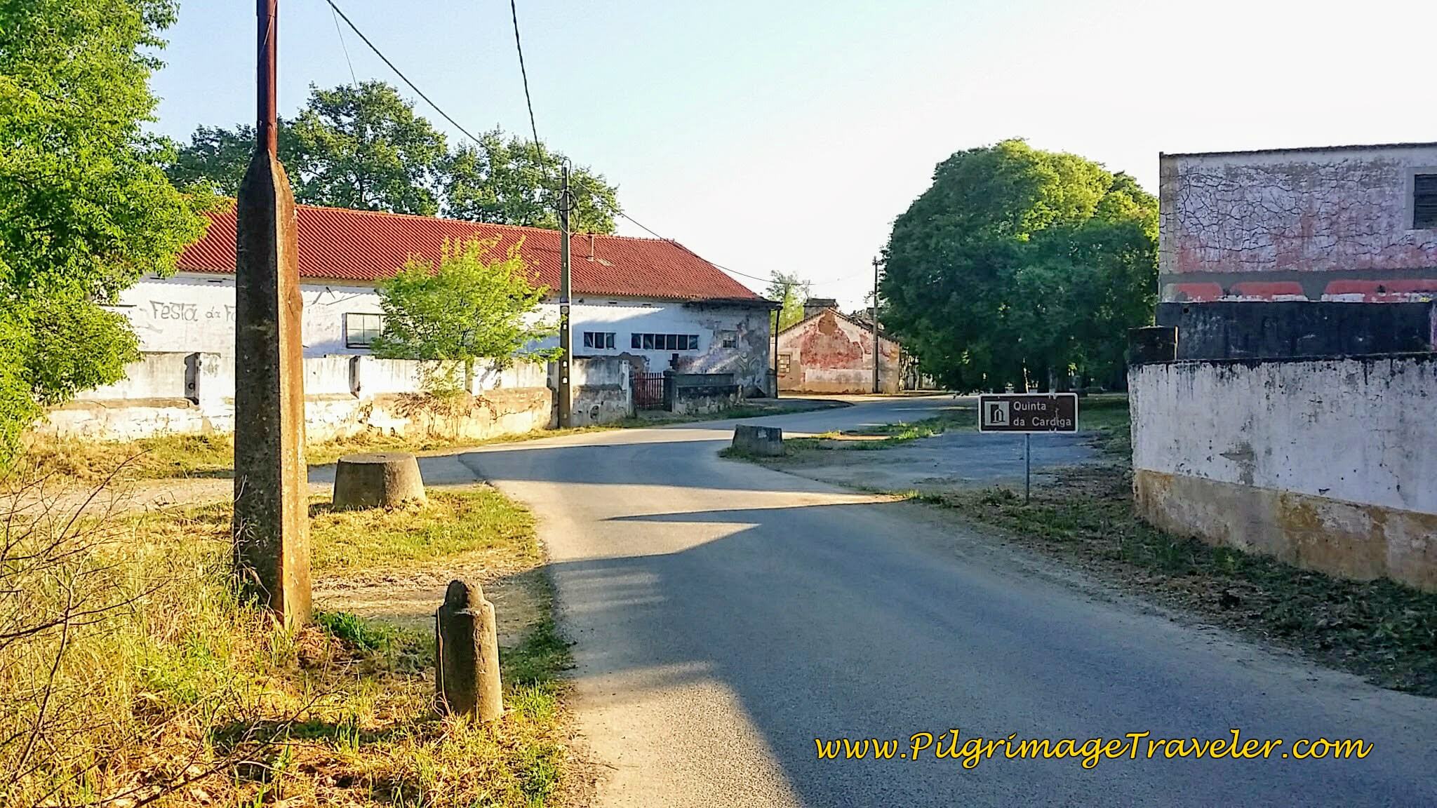 The Signpost Announces Your Arrival at the Quinta da Cardiga, Portugal