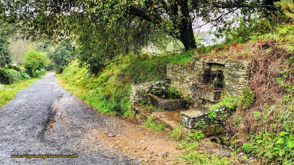Historic Pilgrim’s Fountain Outside of Arzúa