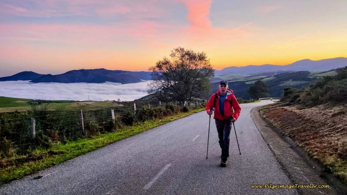 Looking Back Down the Pavement to La Mesa