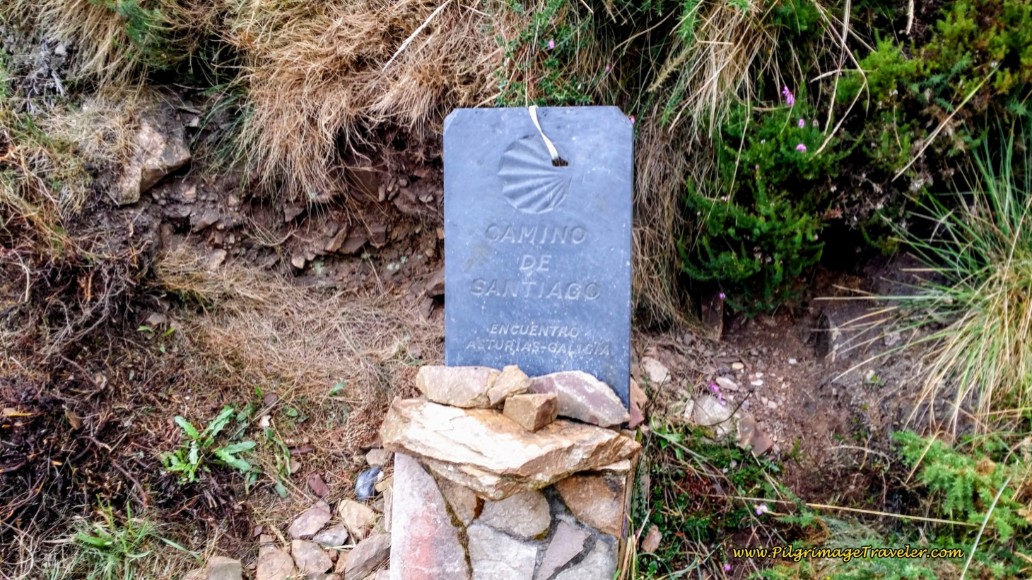 The Galicia/Asturias Border Old Marker
