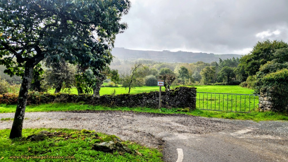 Turn Left to Follow O Vello Lugo Agrário Route