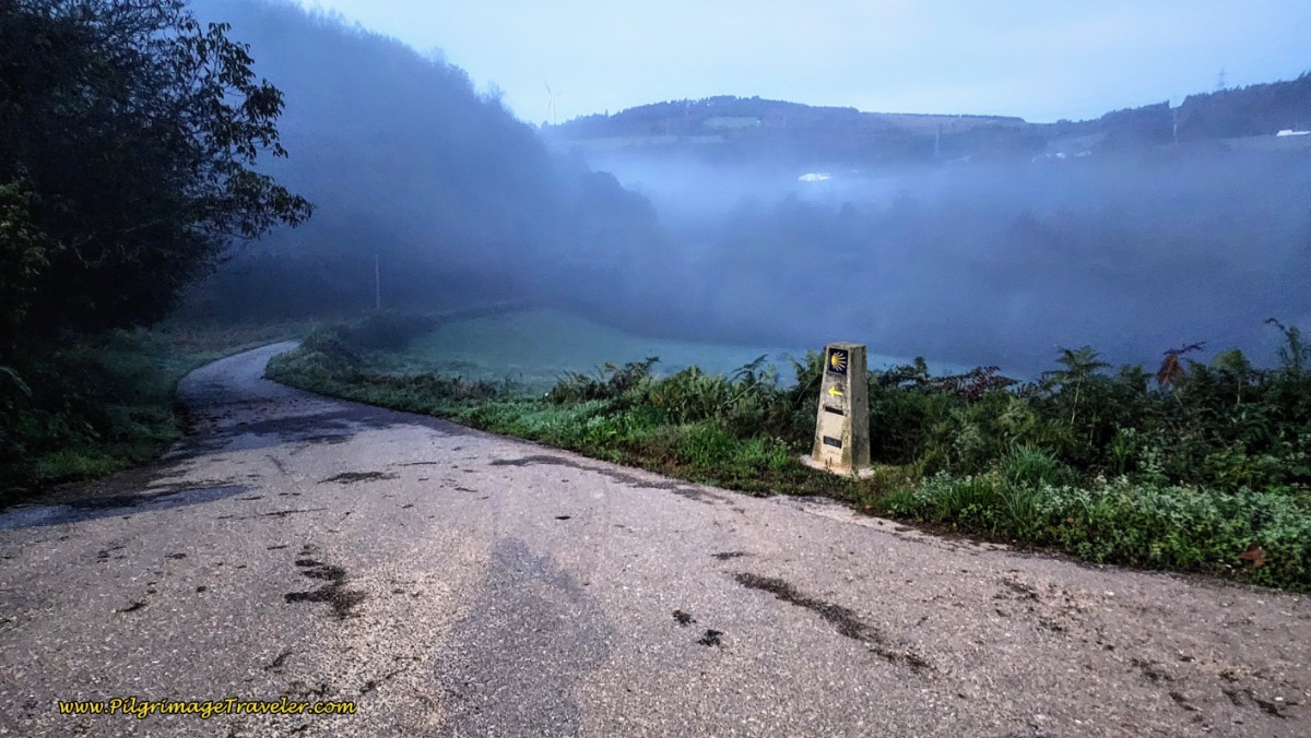 Misty Morning Sunrise Over O Cádavo