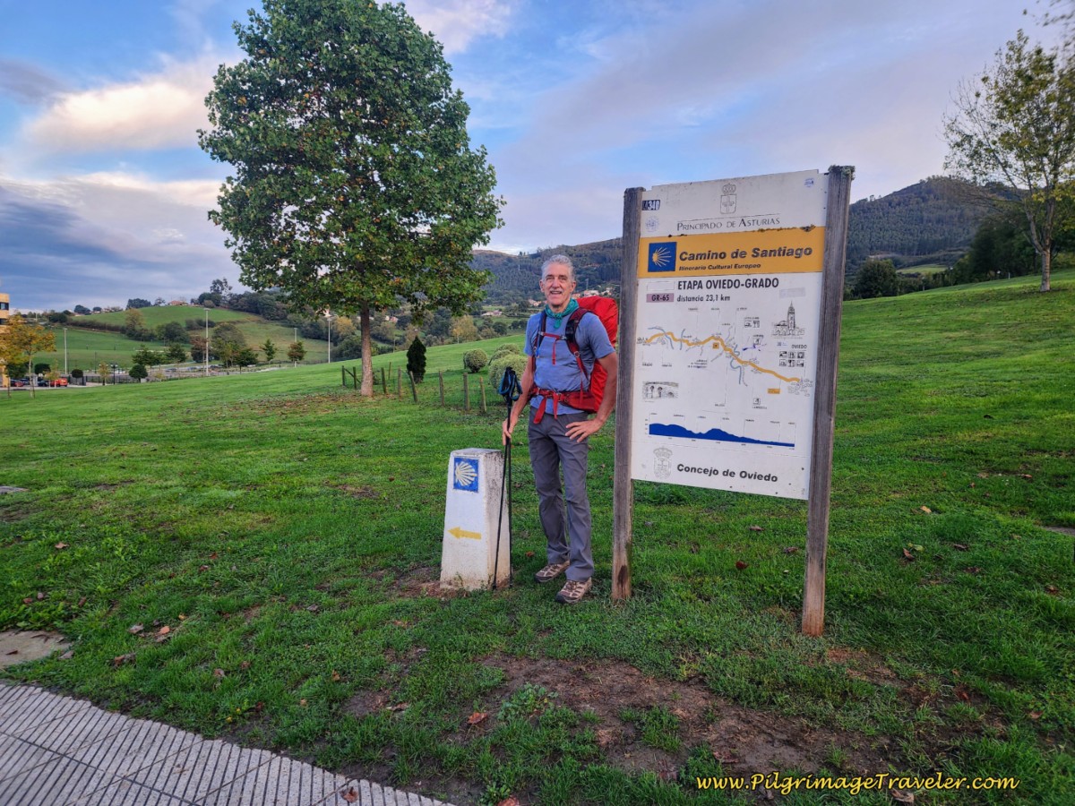 Rich at the Parque Camino de Santiago