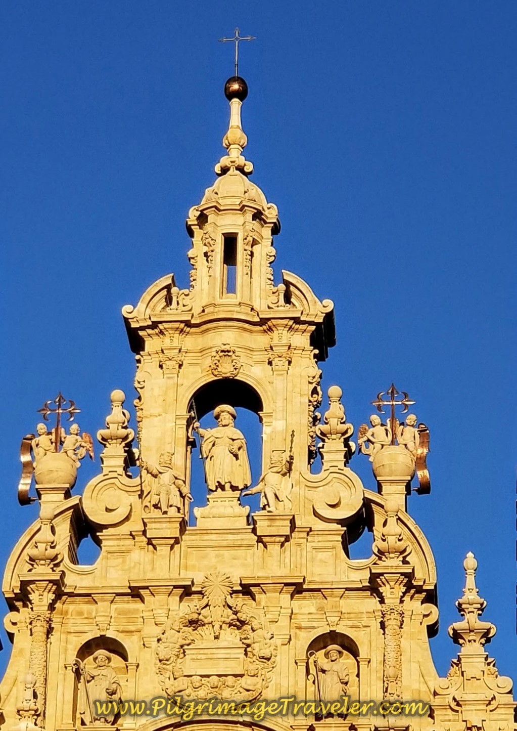 St. James as a Pilgrim in the Central Niche of the Cathedral of Santiago de Compostela, Spain