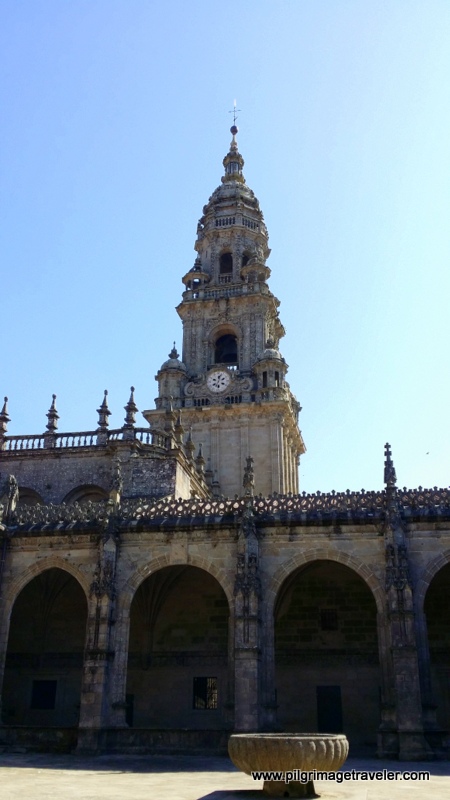 Clock Tower as Viewed from the Cloister, Cathedral of Santiago de Compostela, Spain