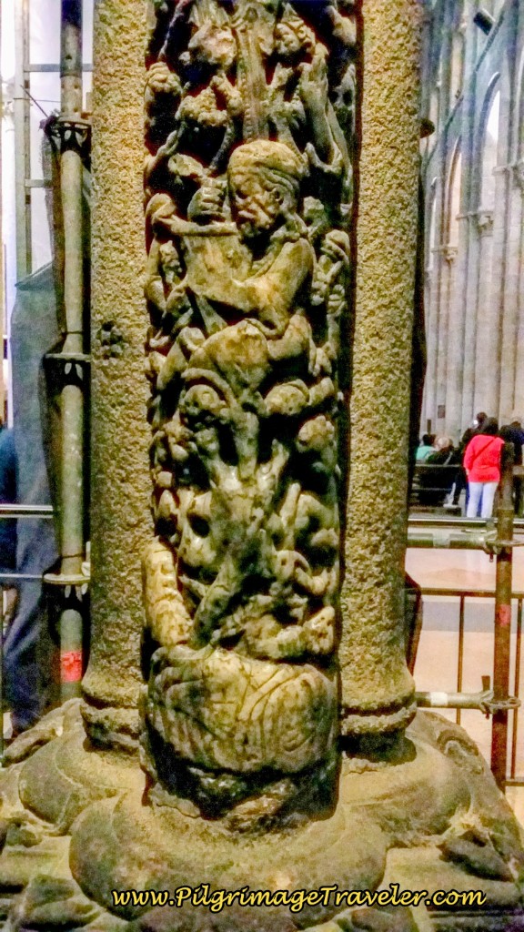 Handprint on the Central Mullion of the Portico da Gloria, Cathedral of Santiago de Compostela Handprint on the Central Mullion of the Portico da Gloria