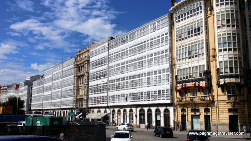 The Galerias Glass Houses, La Coruña, Galicia, Spain