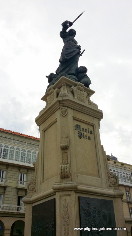 The Statue of Maria Pita, La Coruña, Galicia, Spain