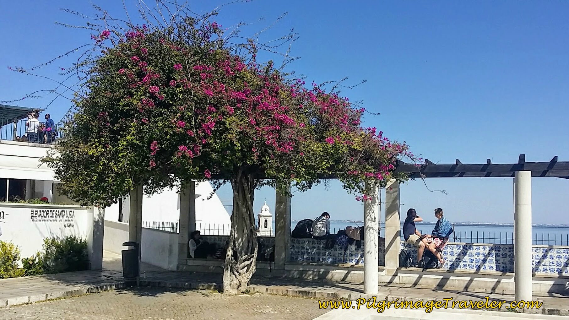 Lookout Terrace at the Miradouro de Santa Luzia, along the Camino Portugués