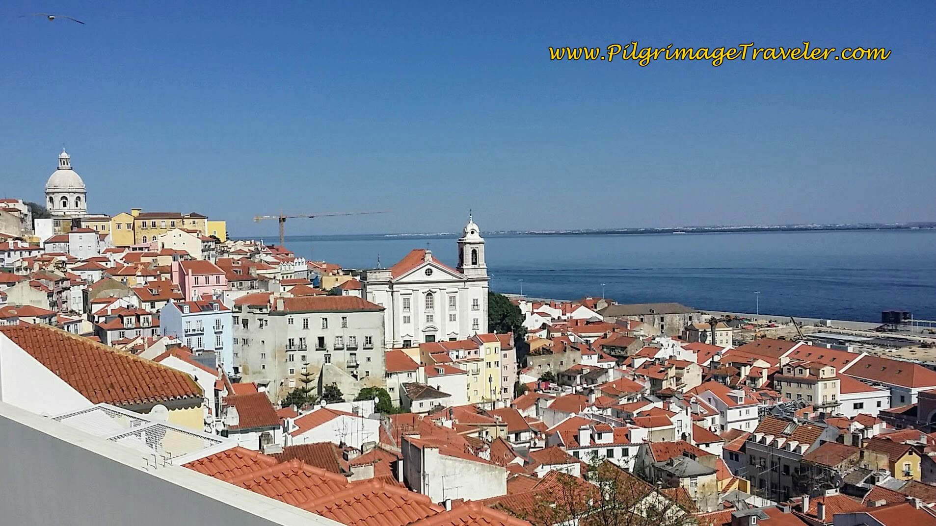 Alfama District, as Seen from the Miradouro de Santa Luzia, along the Camino Portugués
