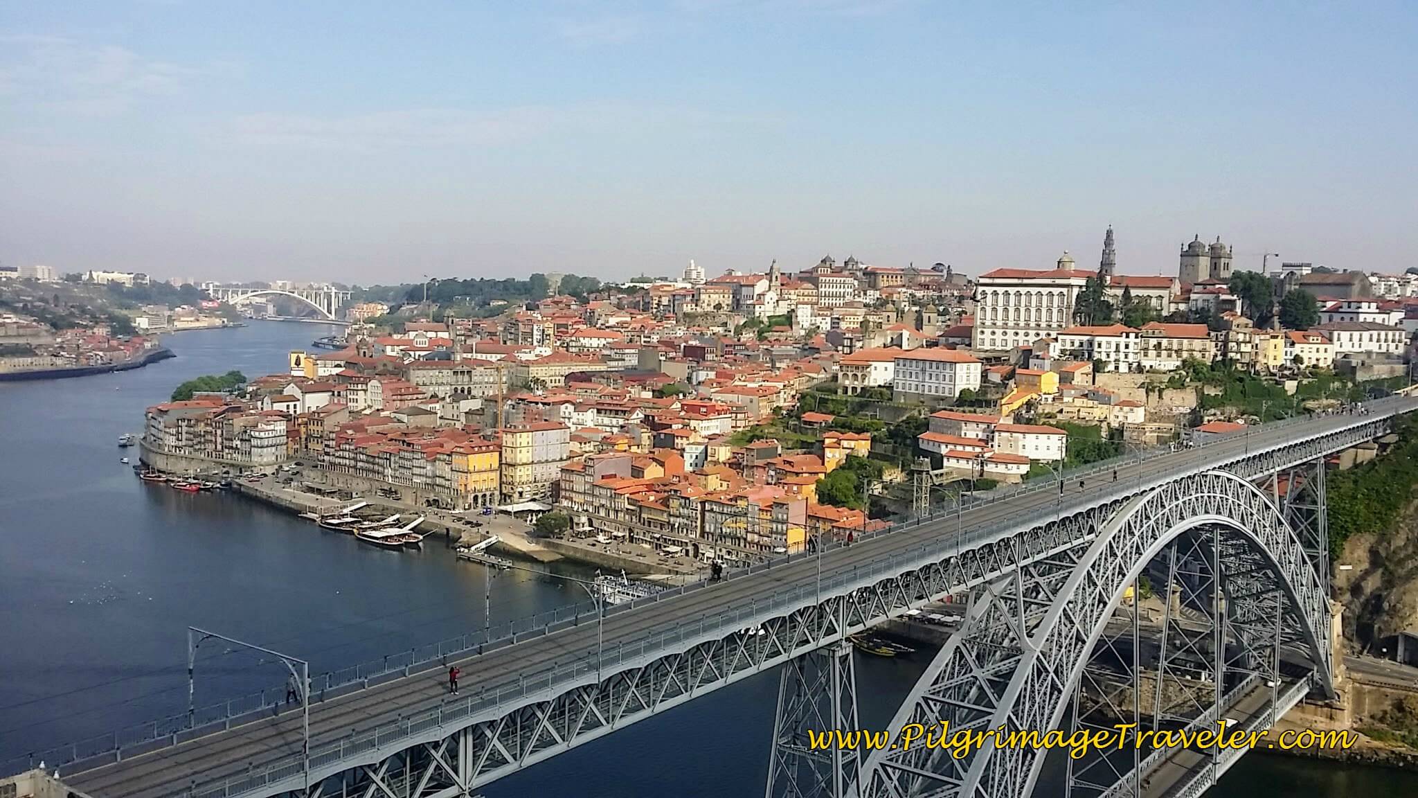 A Bird's Eye View of Porto, Portugal, at the beginning of Camino Portugués from Porto