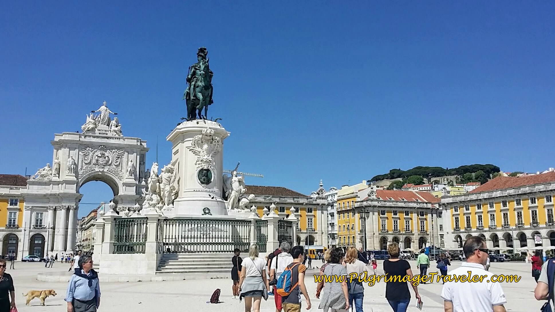 The Fabulous City of Lisbon, and the Praça do Comercio at the start of the Camino Portugués