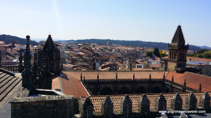 Southern View of the Cloister and the City of Santiago de Compostela, Spain from the Rooftop of the Cathedral